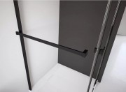 Полотенцедержатель для душової кабіни Radaway лівобічний чорний WRW54-L