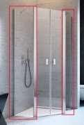 Комплект бічних стінок Radaway Nes PTD 90Zх90S хром/прозоре скло 10051600-01-01