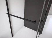 Полотенцедержатель для душової кабіни Radaway лівобічний чорний WRW54-L