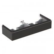 Тумба для двойной раковины Geberit iCon с двумя выдвижными ящиками ДСП лава/матовое покрытие 841221000