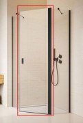 Душевые двери Radaway Nes Black PTJ 57 правосторонние черный/прозрачное стекло 10052000-54-01R