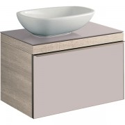 Тумба для раковины Geberit Citterio с одним выдвижным ящиком ДСП бежевый/бежевый дуб 500.558.JI.1