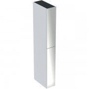 Пенал підвісний Geberit Acanto 22х173см з двома висувними ящиками-карго ДСП білий глянець/глянцеве скло 500.638.01.2