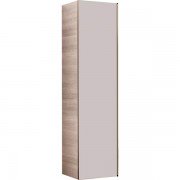 Пенал підвісний Geberit Citterio 40х160 см з одними дверима ДСП бежевий дуб/сіро-коричневе глянцеве скло 500.554.JI.1