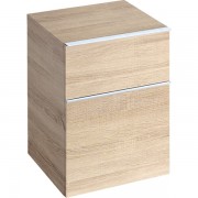 Шкафчик подвесной Geberit iCon 45х60 см с двумя выдвижными ящиками ДСП натуральный дуб/меламин древесная структура 841047000