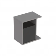 Шкафчик подвесной Geberit iCon 37х40 см с многофункциональным ящиком ДСП/оргстекло платиновый/высокоглянцевое покрытие 840239000