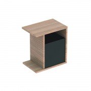 Шафка підвісна Geberit iCon 37х40 см з багатофункціональним ящиком ДСП/оргскло натуральний дуб/меламін деревна структура 841139000