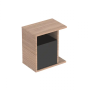 Шафка підвісна Geberit iCon 37х40 см з багатофункціональним ящиком ДСП/оргскло натуральний дуб/меламін деревна структура 841239000