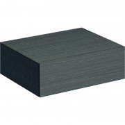 Шафка підвісна Geberit Xeno² 58х20 см з одним висувним ящиком ДСП сірий/меламін деревна структура 500.507.43.1