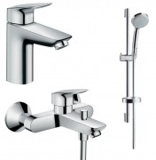 Набір змішувачів для ванни Hansgrohe Logis з душовим гарнітуром хром 71400111