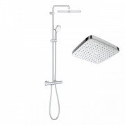 Душевая стойка для душа Grohe Tempesta Cosmopolitan 250 Cube с термостатом настенная хром 26689000