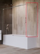 Боковая стенка для шторки для ванной Radaway Idea PN S 80 см правая хром/прозрачное стекло 10005080-01-01R