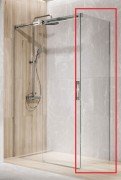 Стінка душова Radaway Espera Pro KDJ S1 80 см хром/прозоре скло 10093080-01-01