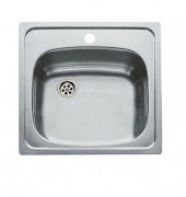 Мийка для кухні Teka Universal 465.465 1B 46.5х46.5 см нержавіюча сталь мікротекстура 40109614