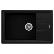 Мойка для кухни Teka Stone 60 S-TG 1B 1D 78х51 см врезная тегранит черный металлик 115330031