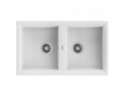 Мойка для кухни Teka Stone 90 B-TG 2B 86х51 см врезная тегранит белый 115260005
