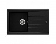 Мойка для кухни Teka Stone 50 B-TG 1B 1D 86х51 см врезная тегранит черный металлик 115330017