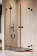 Душевые двери Radaway Essenza Pro Black PDD 90 правосторонние черный/прозрачное стекло 10095090-54-01R
