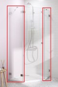 Комплект бічних стінок Radaway Essenza Pro PTJ 90Zx80S хром/прозоре скло 10100600-01-01