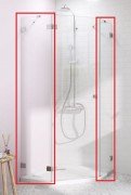 Комплект бічних стінок Radaway Essenza Pro PTJ 100Zx80S хром/прозоре скло 10100800-01-01