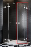 Душевые двери Radaway Essenza Pro White PDD 80 правосторонние белый/прозрачное стекло 10095080-04-01R