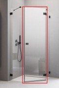 Душевые двери Radaway Essenza Pro Black PTJ 57 правосторонние черный/прозрачное стекло 10100000-54-01R