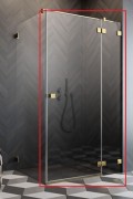 Душові двері Radaway Essenza Pro Gold KDJ 120 правосторонні золото/прозоре скло 10097120-09-01R