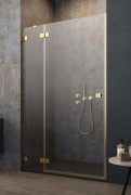 Душові двері Radaway Essenza Pro Gold DWJ 90 лівобічні золото/прозоре скло 10099090-09-01L