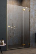 Душові двері Radaway Essenza Pro Gold DWJ 120 правосторонні золото/прозоре скло 10099120-09-01R