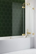 Шторка для ванної Radaway Essenza Pro Gold PND II 110 см права золото/прозоре скло 10102110-09-01R
