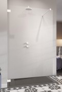 Стінка душова Radaway Essenza Pro White Walk-in 160 см білий/прозоре скло 10103160-04-01