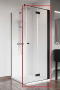Душові двері Radaway Nes Black KDJ B 90 правосторонні чорний/прозоре скло 10025090-54-01R