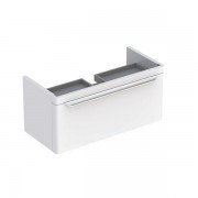Тумба для раковини Geberit myDay з одним висувним ящиком ДСП /МДФ білий/високоглянцеве покриття 824100000