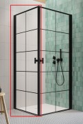 Душевые двери Radaway Nes Black KDD I Factory 90 левосторонние черный/стекло Factory 10021090-54-55L
