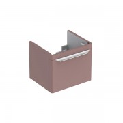 Тумба для раковини Geberit myDay з одним висувним ящиком ДСП/МДФ сіро-коричневий/високоглянцеве покриття Y824061000