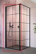 Душевые двери Radaway Nes Black KDJ I Factory 80 левосторонние черный/стекло Factory 10022080-54-55L