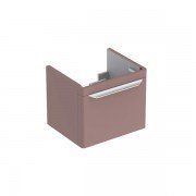 Тумба для раковини Geberit myDay з одним висувним ящиком ДСП/МДФ сіро-коричневий/високоглянцеве покриття Y824061000