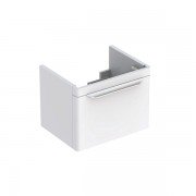 Тумба для раковини Geberit myDay з одним висувним ящиком ДСП/МДФ білий/високоглянцеве покриття Y824065000