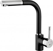 Смеситель для кухни Teka ARK 938 однорычажный с выдвижной лейкой черный металлик/хром 23938121Q