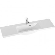 Раковина для ванной Marmorin Talia 1200 встраиваемая с крылом литой камень белый 270 120 020 xx x