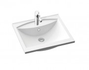 Раковина для ванної Marmorin Larissa 500 накладна без крила литий камінь білий P_U_051_07_0500