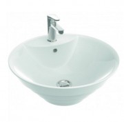 Раковина для ванної Marmorin Caro накладна без крила литий камінь білий P_U_541_01_0473