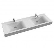 Раковина для ванної Marmorin Dori 1500 D накладна подвійна без крила литий камінь білий P_U_545_01_1500