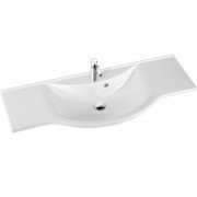 Раковина для ванної Marmorin Pamona 1210 накладна з крилом литий камінь білий 320 121 020 xx x