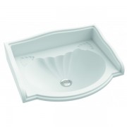 Раковина для ванної Marmorin Frigga врізна без крила литий камінь білий P_U_423_01_0600