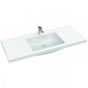 Раковина для ванной Marmorin Greta 1200 врезная с крылом литой камень белый P_U_546_05_1200