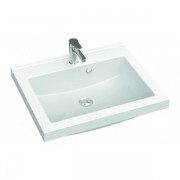 Раковина для ванної Marmorin Greta 600 врізна без крила литий камінь білий P_U_546_01_0600