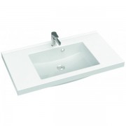 Раковина для ванної Marmorin Greta 900 врізна з крилом литий камінь білий P_U_546_03_0900