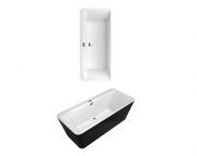 Ванна акриловая отдельностоящая Villeroy & Boch коллекции Squaro Edge 12 180x80 белая UBQ180SQE7PDV-01