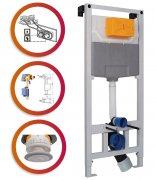 Система інсталяції для підвісного унітазу Volle Master Neo без кнопки змиву хром 201010